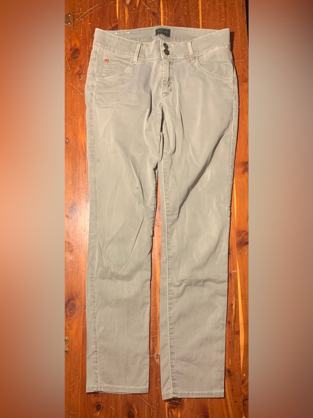 Hudson Jeans Slim Straight Chinos in Olive